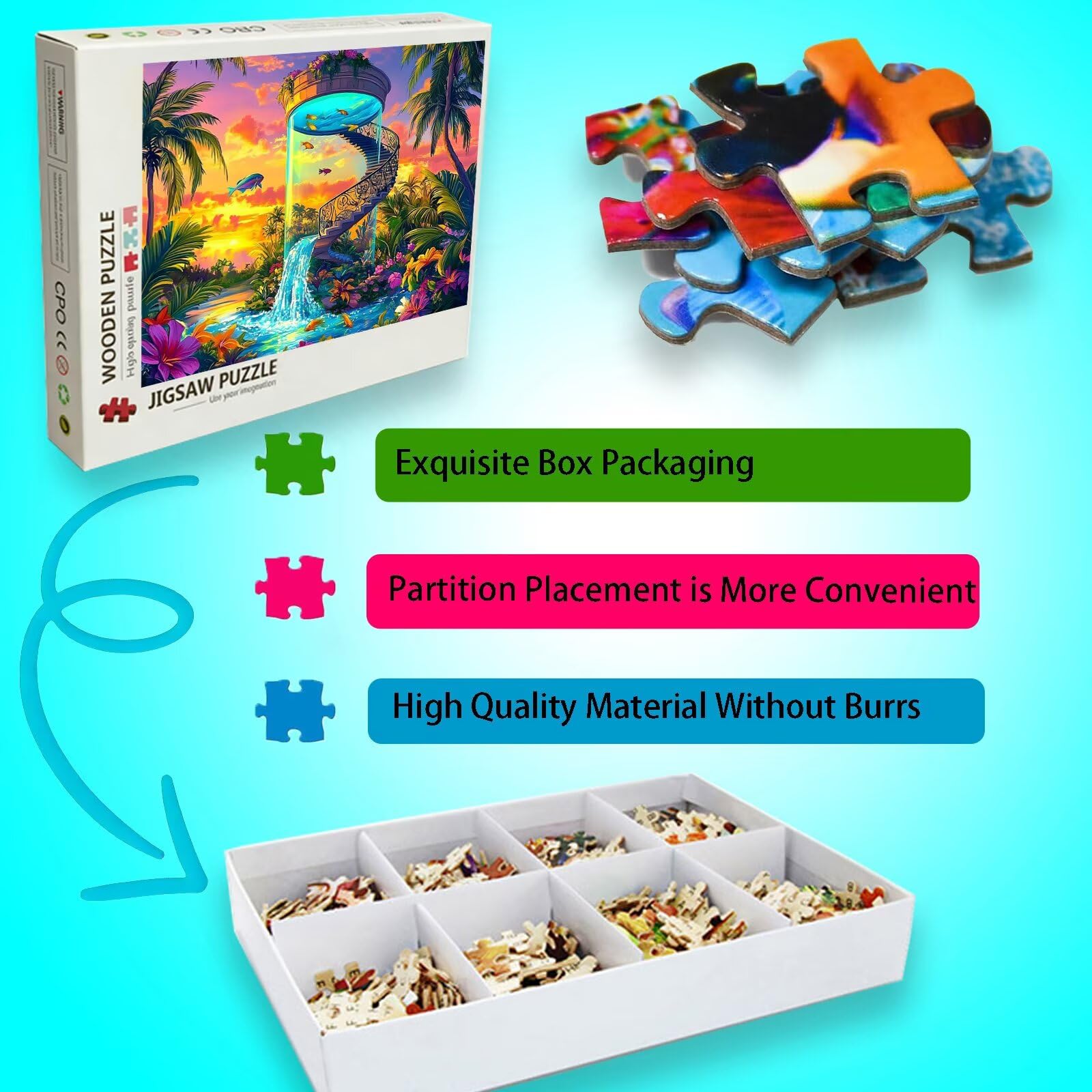 Puzzle krajobraz puzzle 1500 sztuk, puzzle dla dorosłych, drewniane puzzle sen, gigantyczne niemożliwe układanki dla całej rodziny 87xx57 cm, kreatywne puzzle dla dorosłych klasyczny styl
