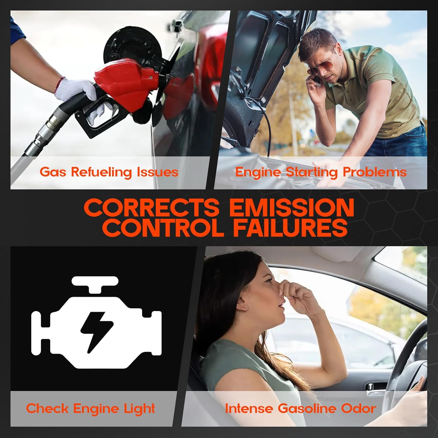 Vapor Canister 911-321 Compatible with Nissan Frontier 2005-2021, Pathfinder 2005-2012, Xterra 2005-2015, 2.5L 4.0L 5.6L L4 V6 V8, Replaces 14950-EA20A 14950-EA20B 4B1376 CP1369 911321