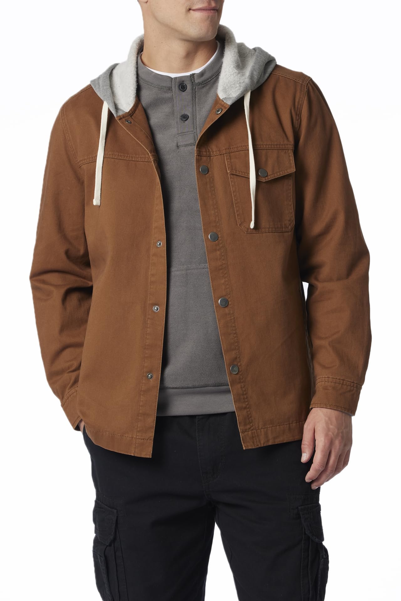 UNIONBAY Men's Mcguire Twill Workwear Hooded Jacket