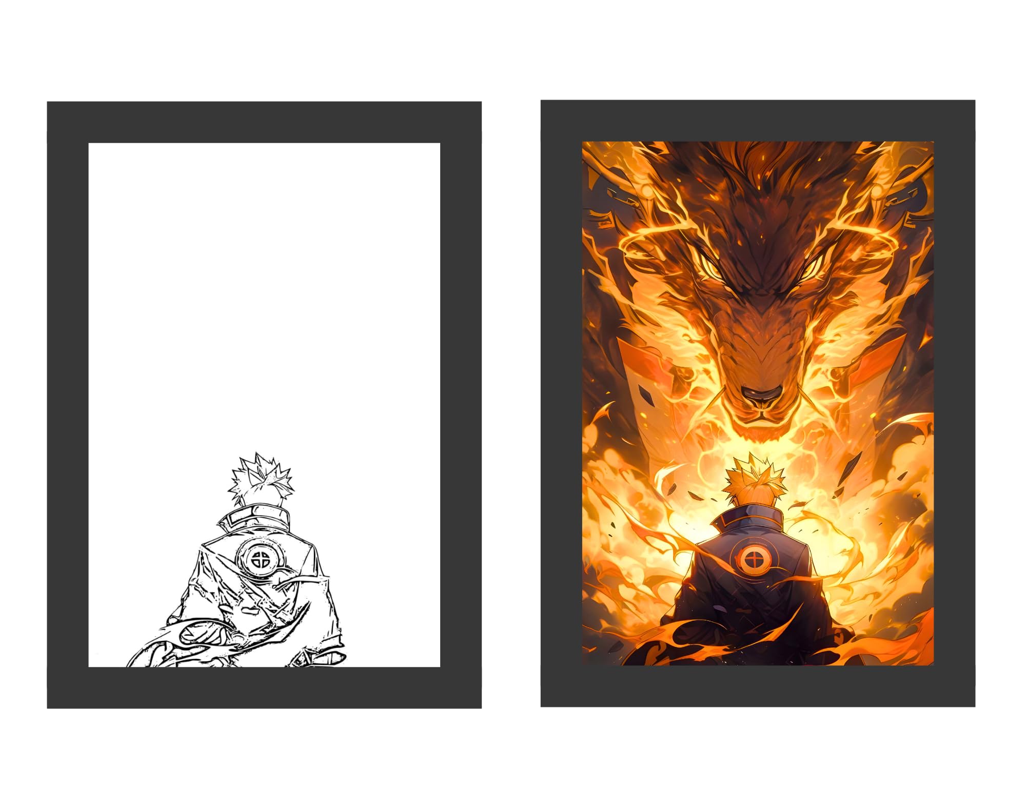 Nuvue Store Naruto - Six Paths Sage Mode - Light Painting Art Frame | USB | 5 x 7 inchs (B0CT8P8SFC) Amazon Price History, Amazon Price Tracker