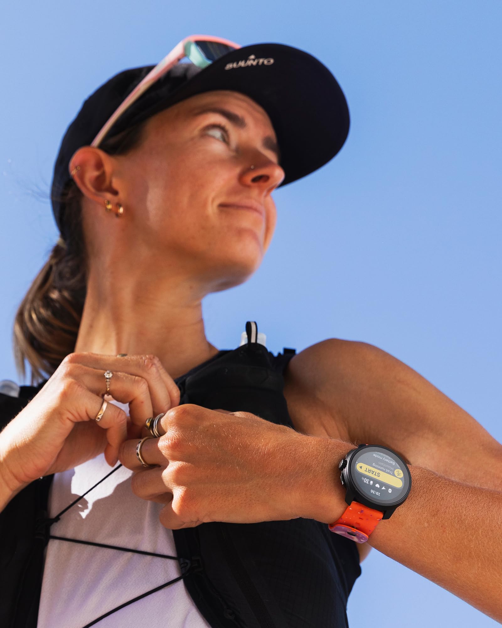 SUUNTO Pasek do Zegarka 22 Ath6 Silicone Strap Power Orange S+M