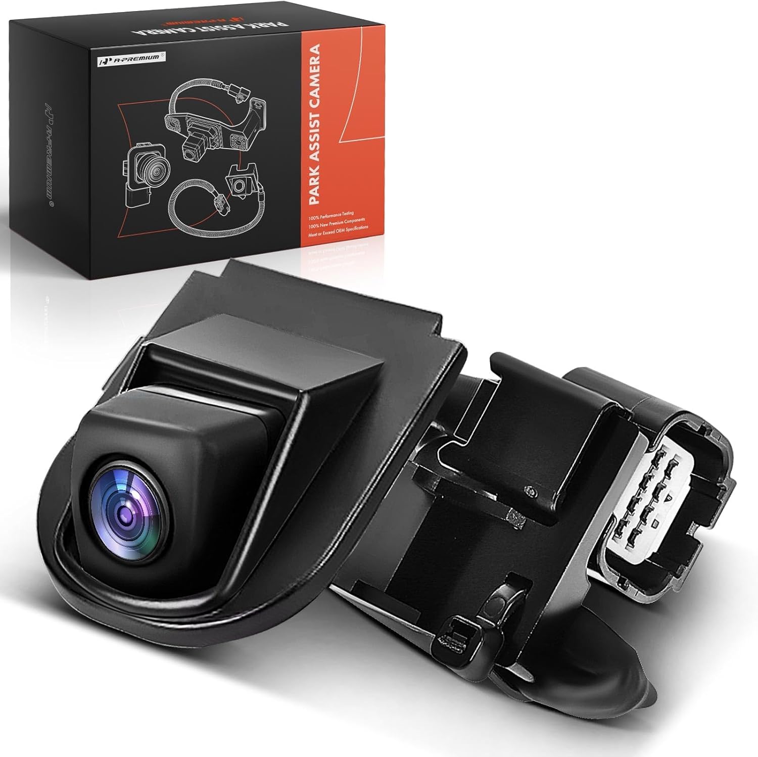 A-Premium Park Assist Camera Rear View Backup Reverse Camera Compatible with Select Honda Models - 2013 2014 2015 Accord Coupe - Replace# 39530-T3L-A01