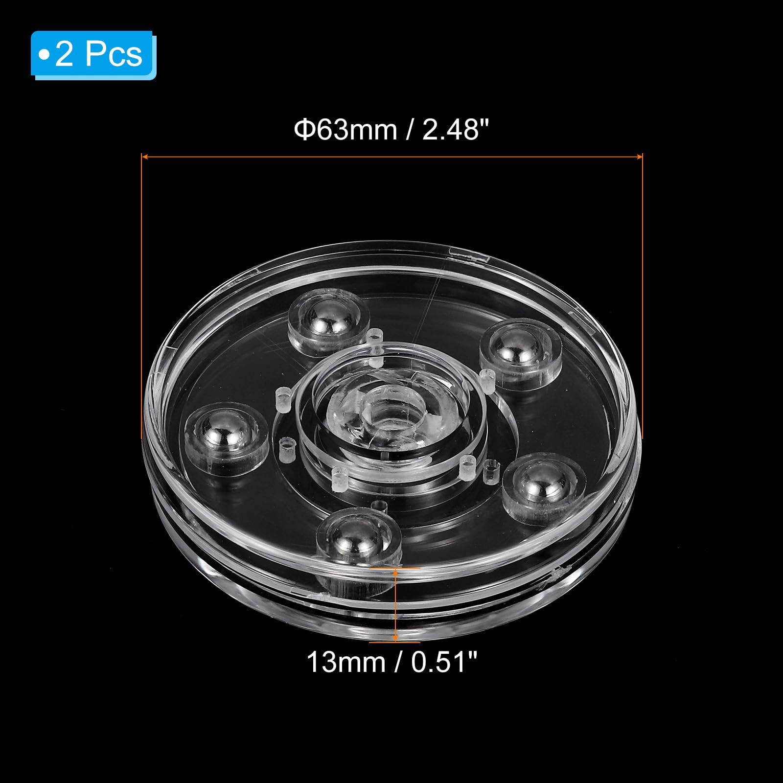 PATIKIL 2.5 Inch Heavy Rotating Swivel Stand - Image 2