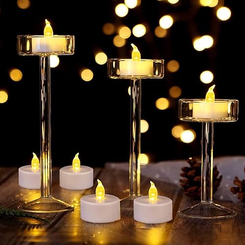 Miniatura 2 de Velas LED sin llama, velas falsas eléctricas parpadeantes que funcionan con pilas, paquete de 100 velas votivas alimentadas de larga duración, más