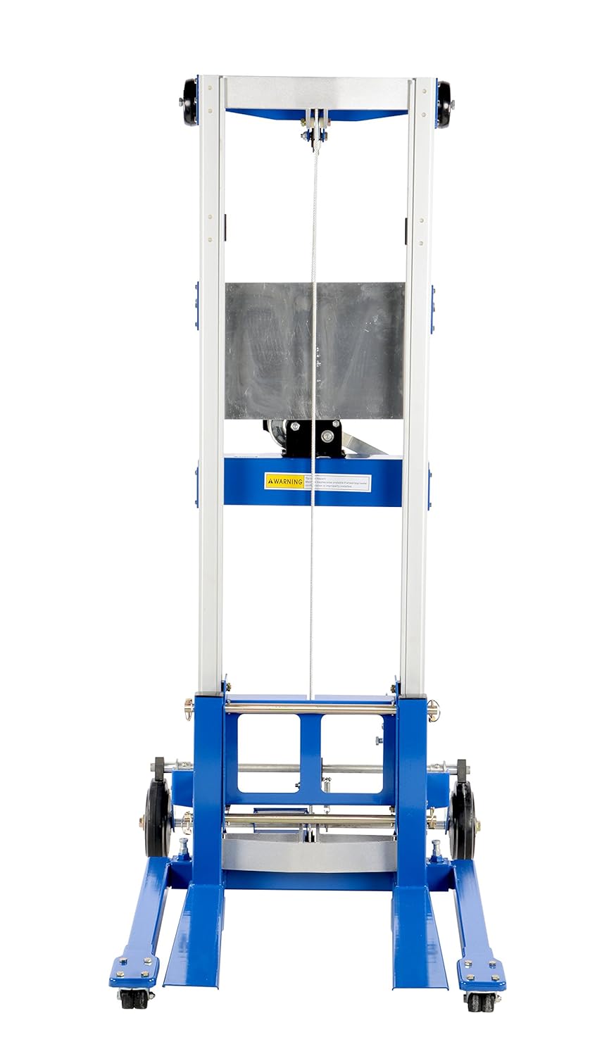 Vestil A-LIFT-S-HP Adjustable Straddle Hand Winch Lift Truck, 42-1/2" Length, 43-1/4" Width, 68" Height, 400 lbs Capacity: Material Lifts: Industrial & Scientific
