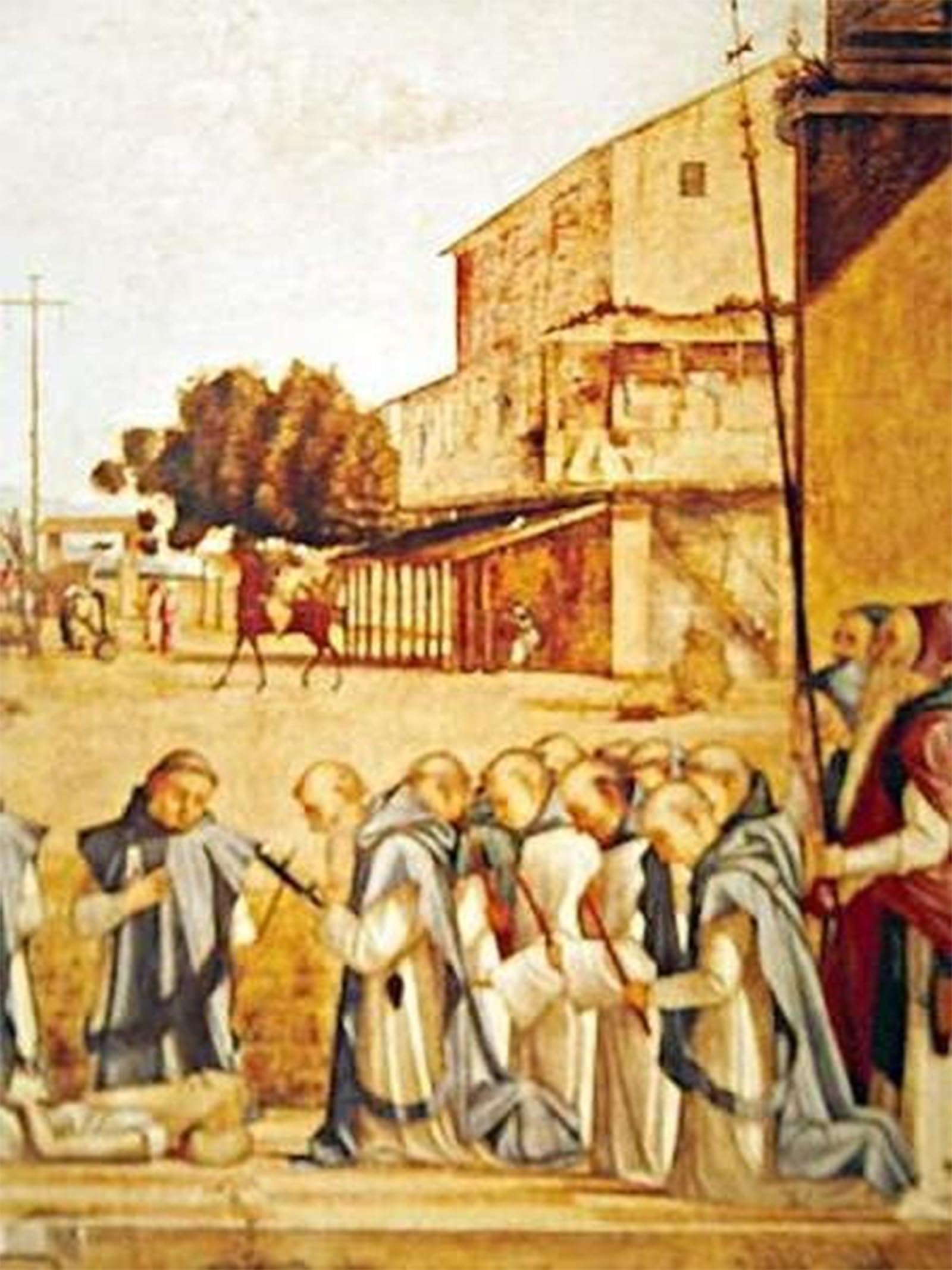 POSTERIIk Vintage Print Pop Art Landscape Artwork Detail of the Burial of St by Vittore Carpaccio Art Prints for Office Home Decor 60x90cm