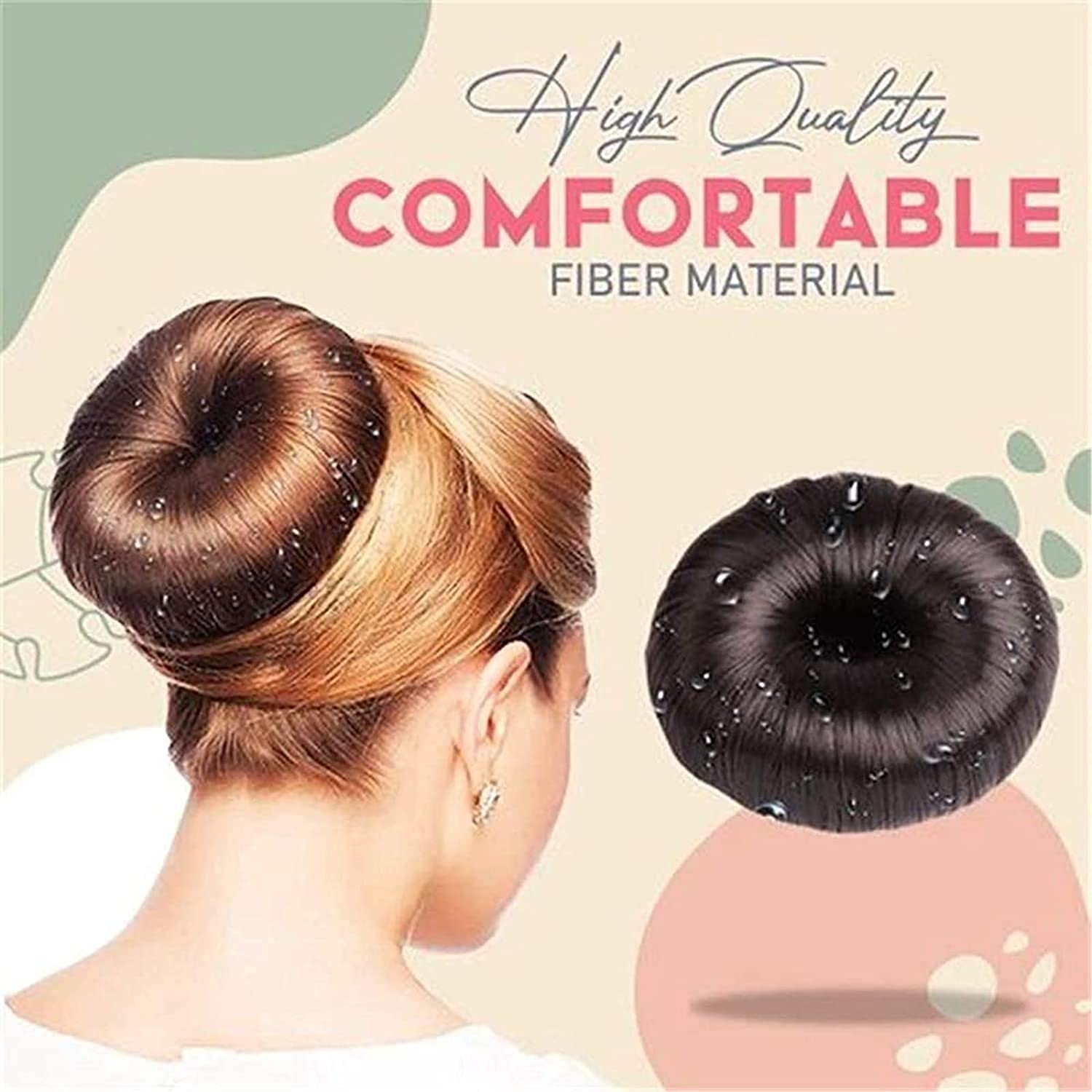 Donut Hair Bun Maker Set 4 Pcs Hair Bun Shaper for Women Girls