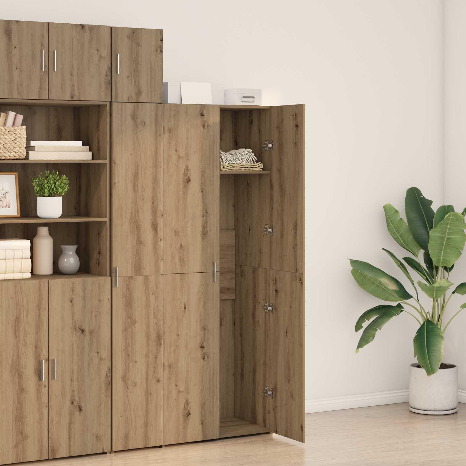 Buffet haut style maison de campagne avec finition rustique en bois, buffet haut avec espace de rangement généreux pour le rangement de la vaisselle, buffet rustique