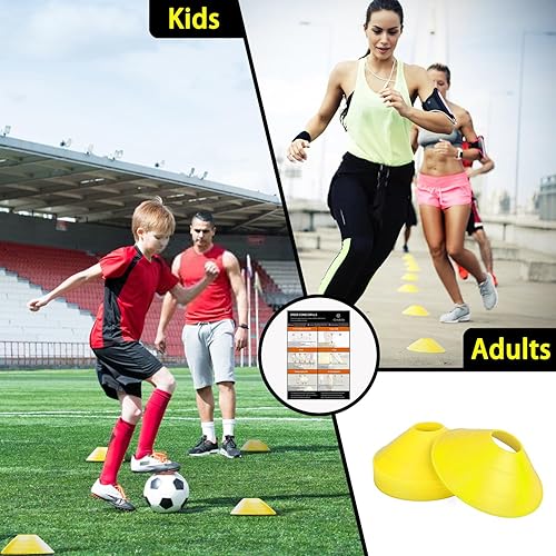 Miniatura 3 de Gendeda Juego de entrenamiento de agilidad de velocidad incluye escalera de agilidad cuerda de salto paracaídas de resistencia 5 bandas de Azul /