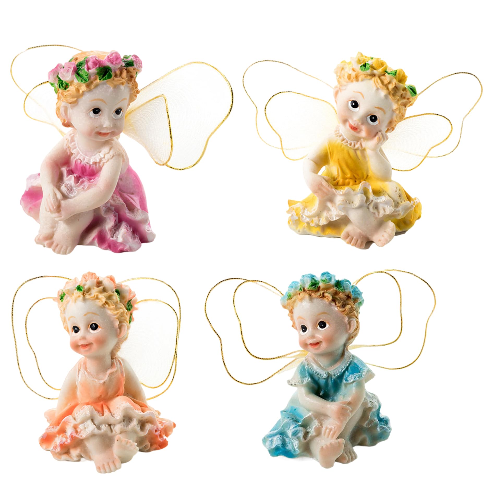 Mini figurines fées en résine pour embellir un bonsaï extérieur facilement