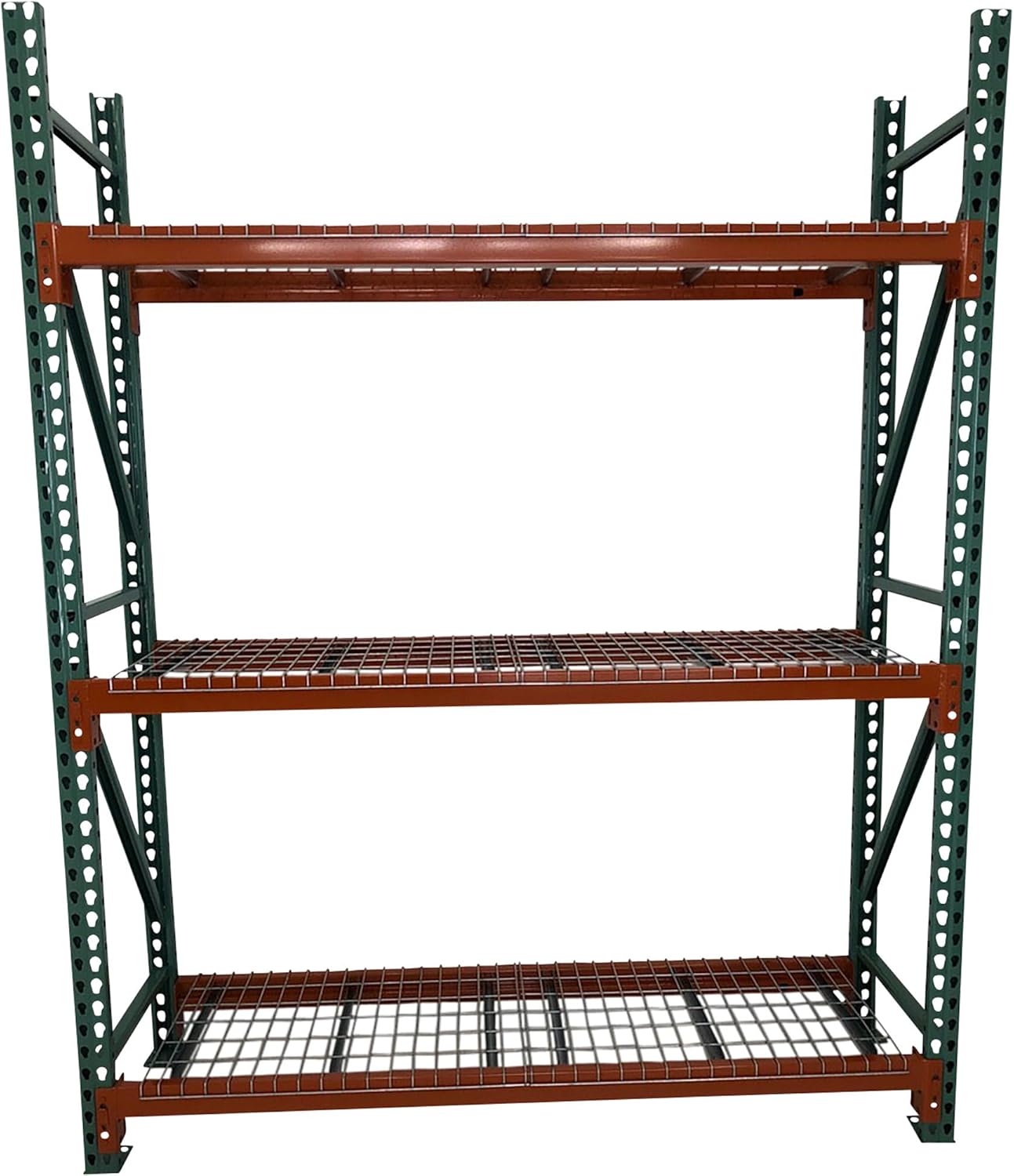 AK Industrial Teardrop Pallet Rack Frame - 36in.D x 96in.H, Model Number AK-UFI-96-36