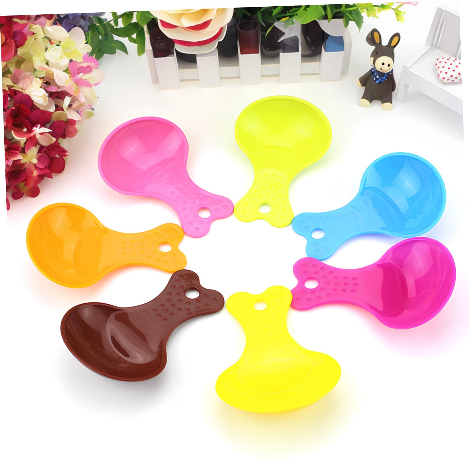 Kisangel 5 Juegos De Comederos para Pájaros Cucharas Comederos para Pájaros Soporte para Alimentos para Periquitos Alimentador De Jaula para Accesorios para Jaulas De