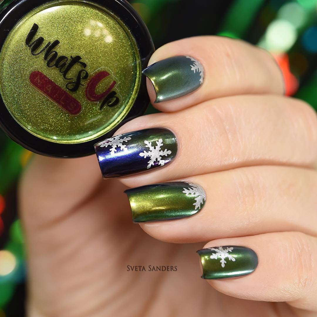 Amazon.com : Whats Up Nails - Silver Jolly Snowflake Vinyl Stencils for Christmas  Nail Art Design (1 Sheet, 20 Stencils) : Beauty & Personal Care