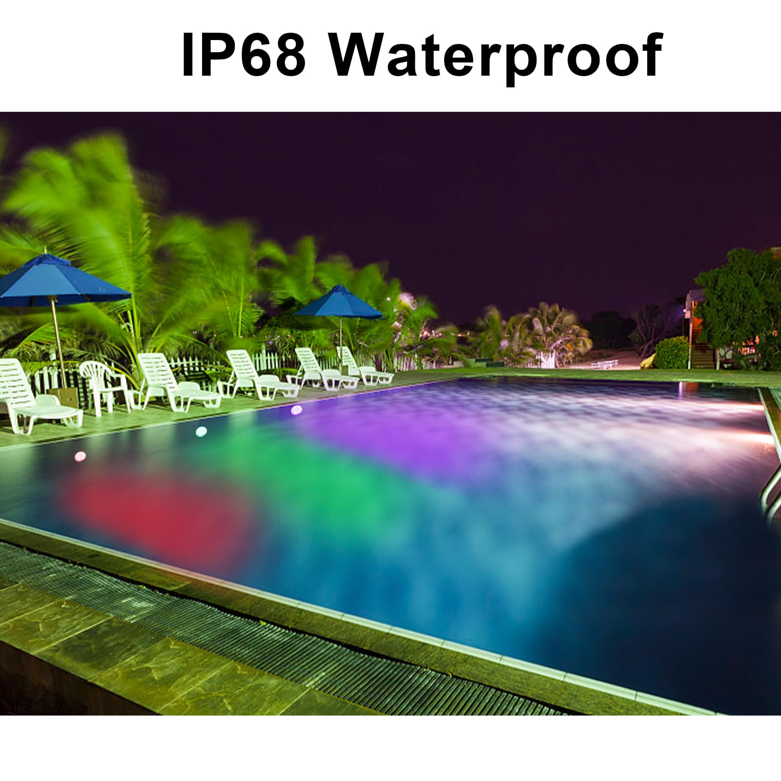 Luz subacuática LED RGB de 12V 18W, lámpara de Montaje en Pared de 7 Colores Que Cambia de 11 Pulgadas con Control Remoto, IP68 a Prueba de Agua para Acuario de Piscina