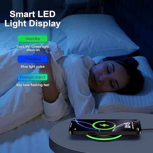 Miniatura 7 de Base de carga inalámbrica para Samsung Galaxy Z Flip7 Fold7 S25 Plus S25 Ultra S25 Edge S24 FE S23+ S22 S21,15W Estación de carga inalámbrica