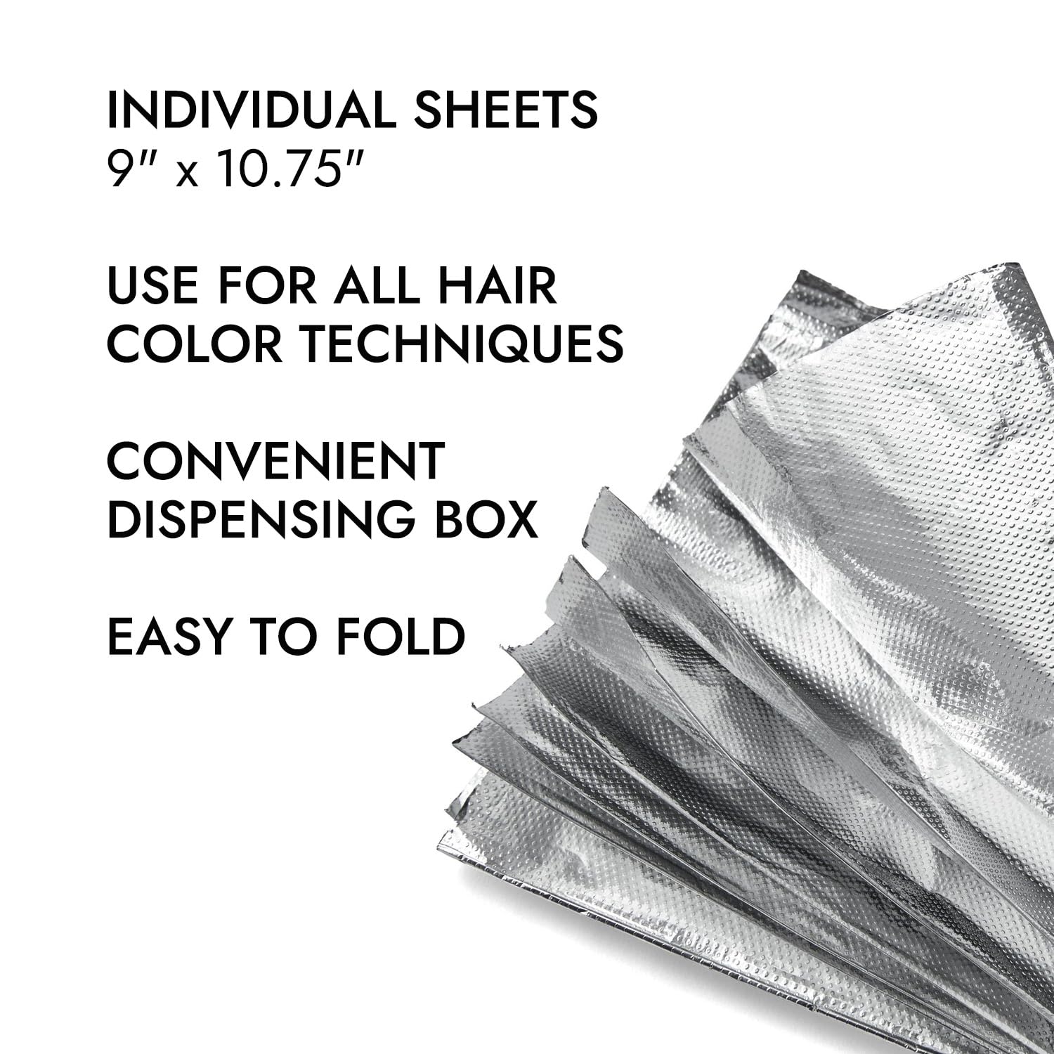 Salon Care Hojas de papel de aluminio de tamaño completo 500 ct