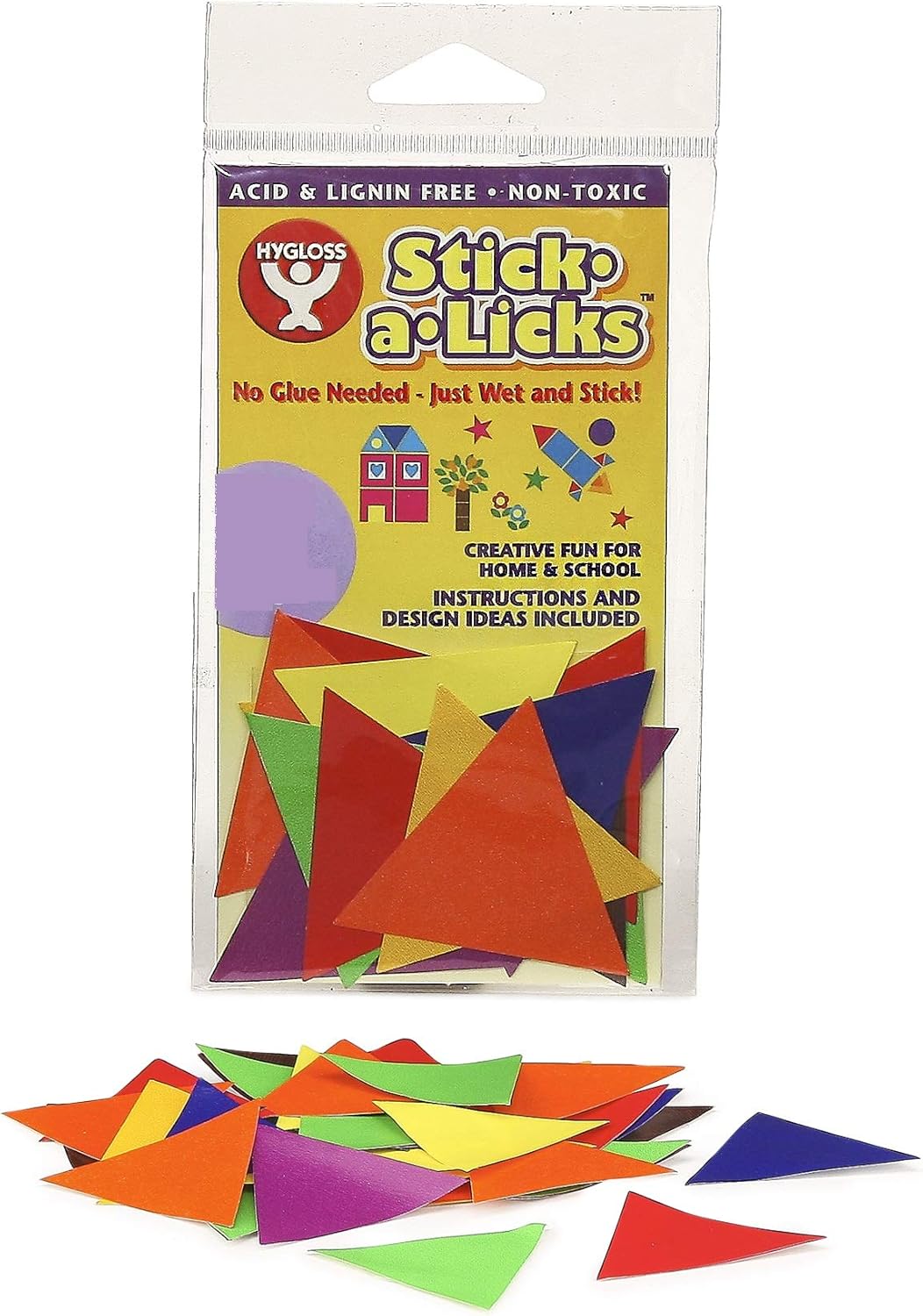 Stick-A-Licks 500/Pkg-1" Circles Assorted Colors