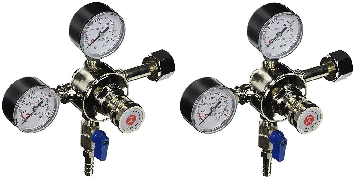 Amazon.com: Kegco KC LH-542 Premium Pro Series Dual Gauge Co2