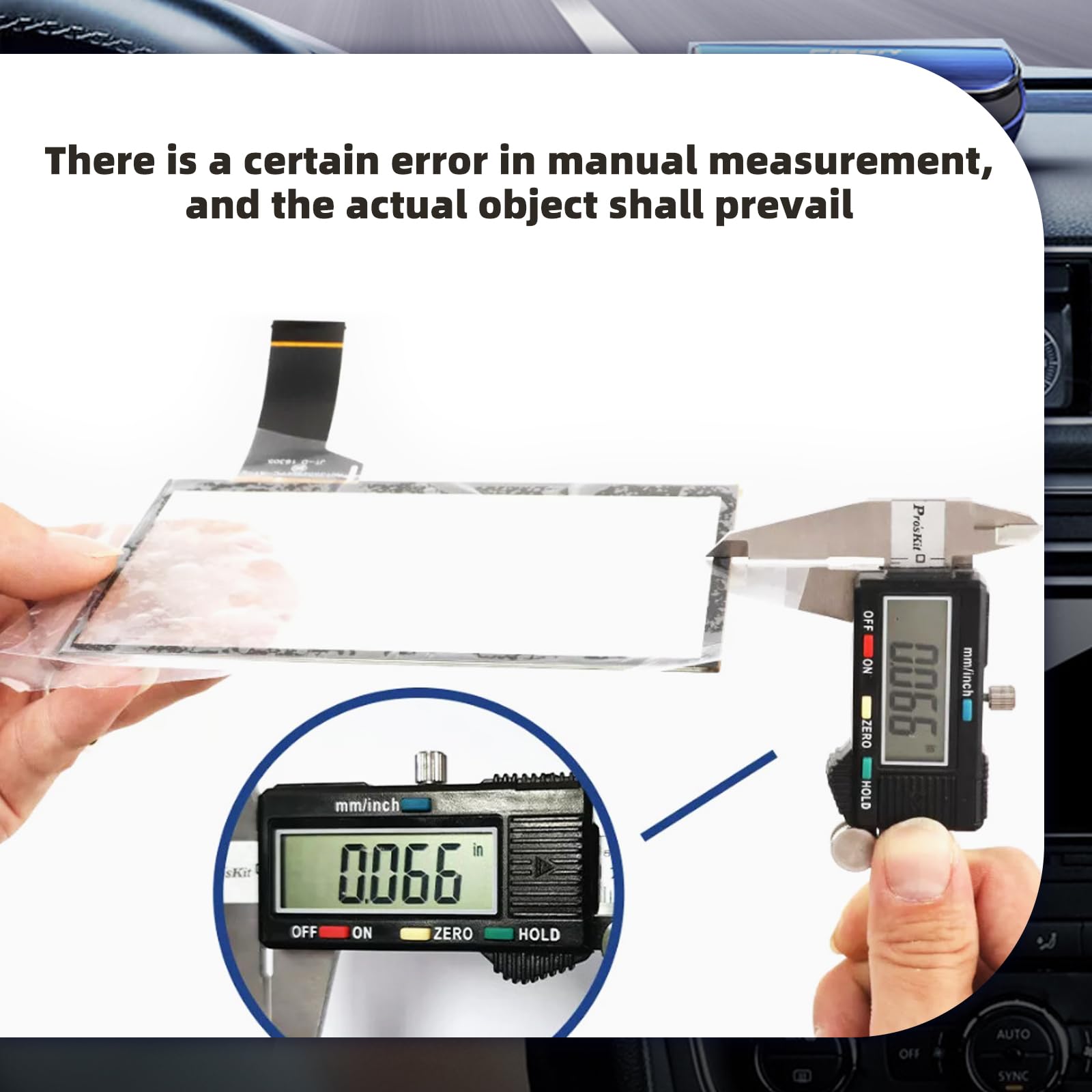 TDO‑WVGA0633F00039, Auto-LCD-Touchscreen-Digitalisierer 6,5-Zoll-Touchscreen-Display LCD-Ersatz für Automobile, DVD Touchscreen Digitizer Einfache Installation für MIB Audio/Video-Umrüstung