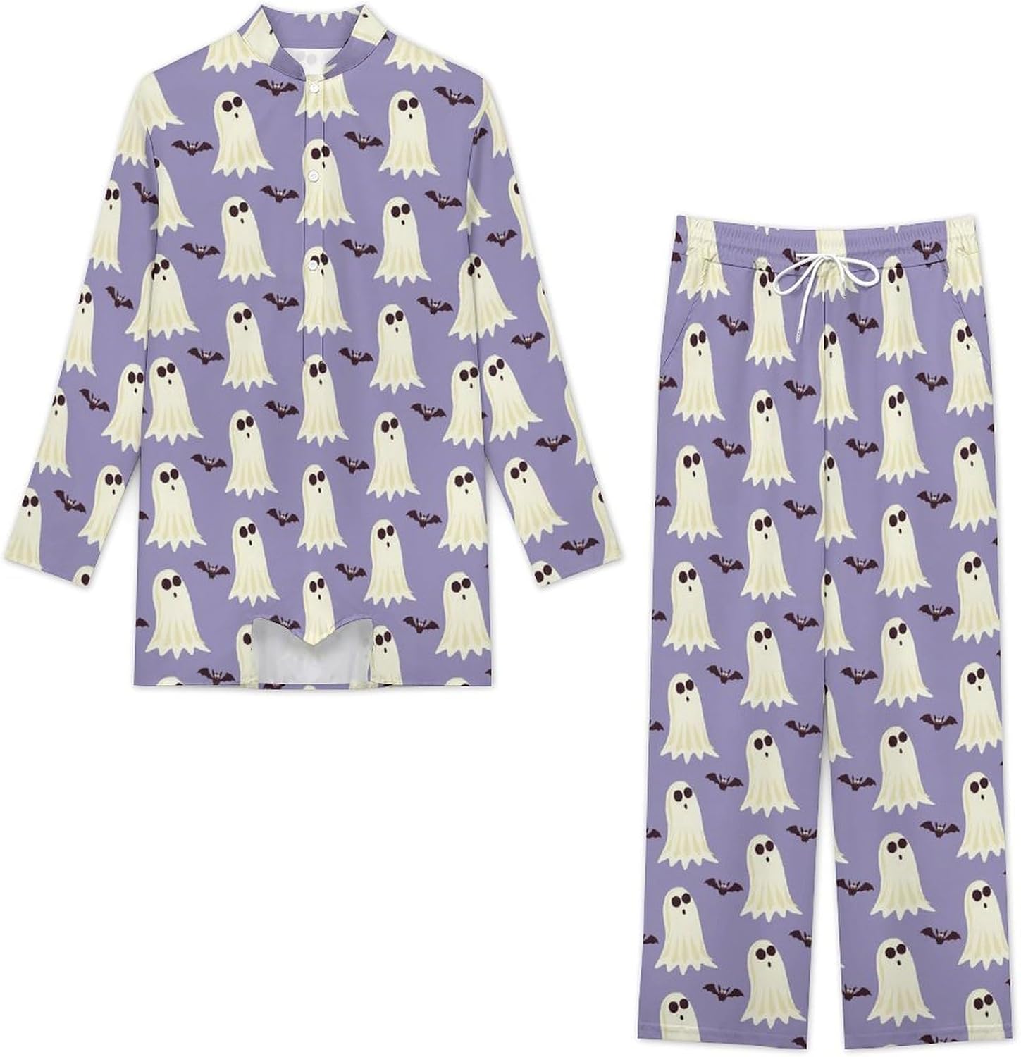 Men's Indian Style Kurta Set Two Piece Ethnic Outfit Sleepwar Pajamas for Daily Vacation Wear