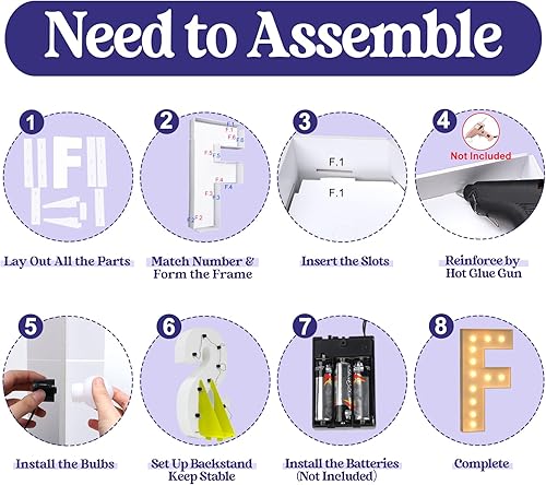 Miniatura 115 de Números iluminados grandes de 4 pies, números de marquesina 2 para decoraciones de cumpleaños de 21 para niños y niñas, números gigantes iluminados