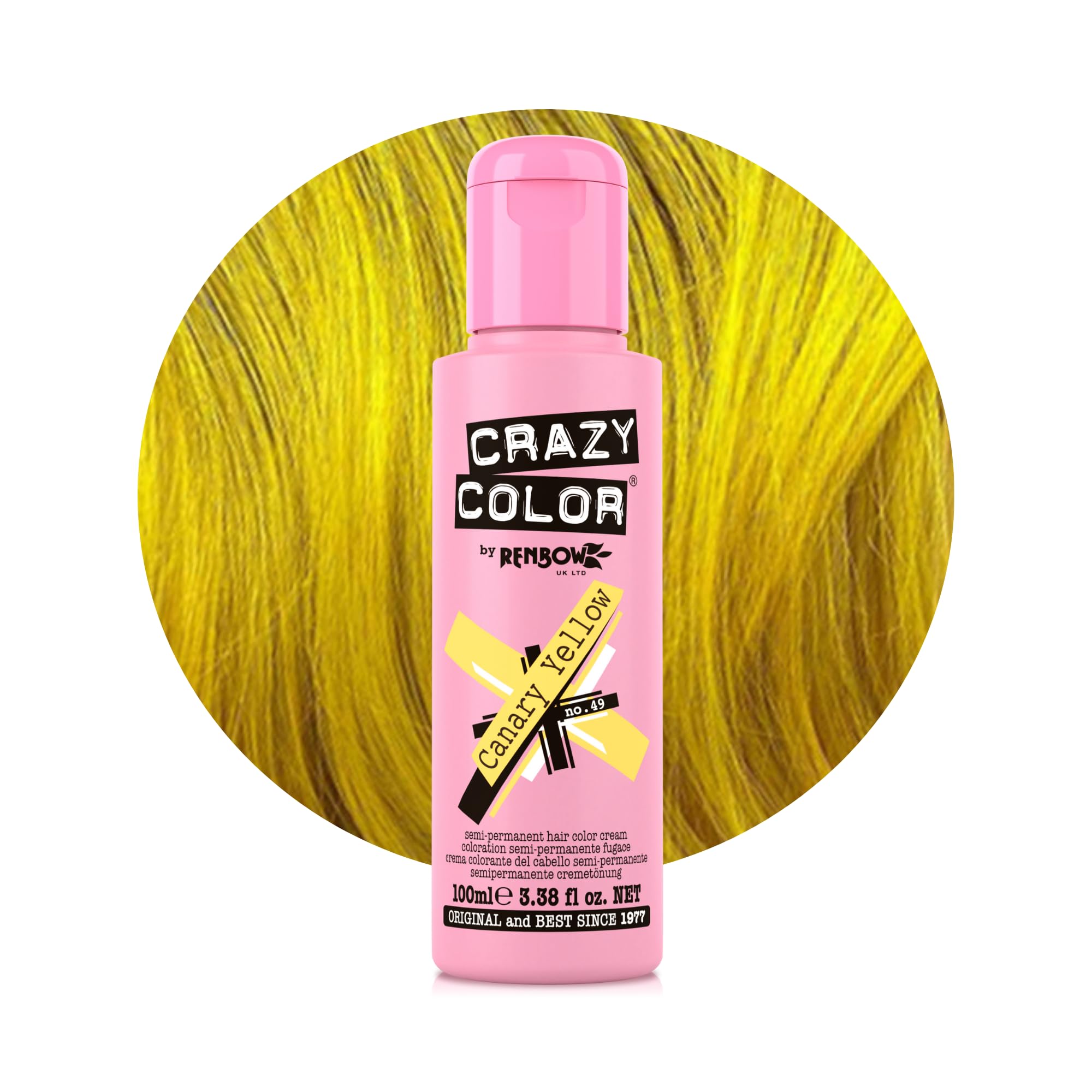 Crazy Color Orange Semi Permanent Hair Dye 100ml