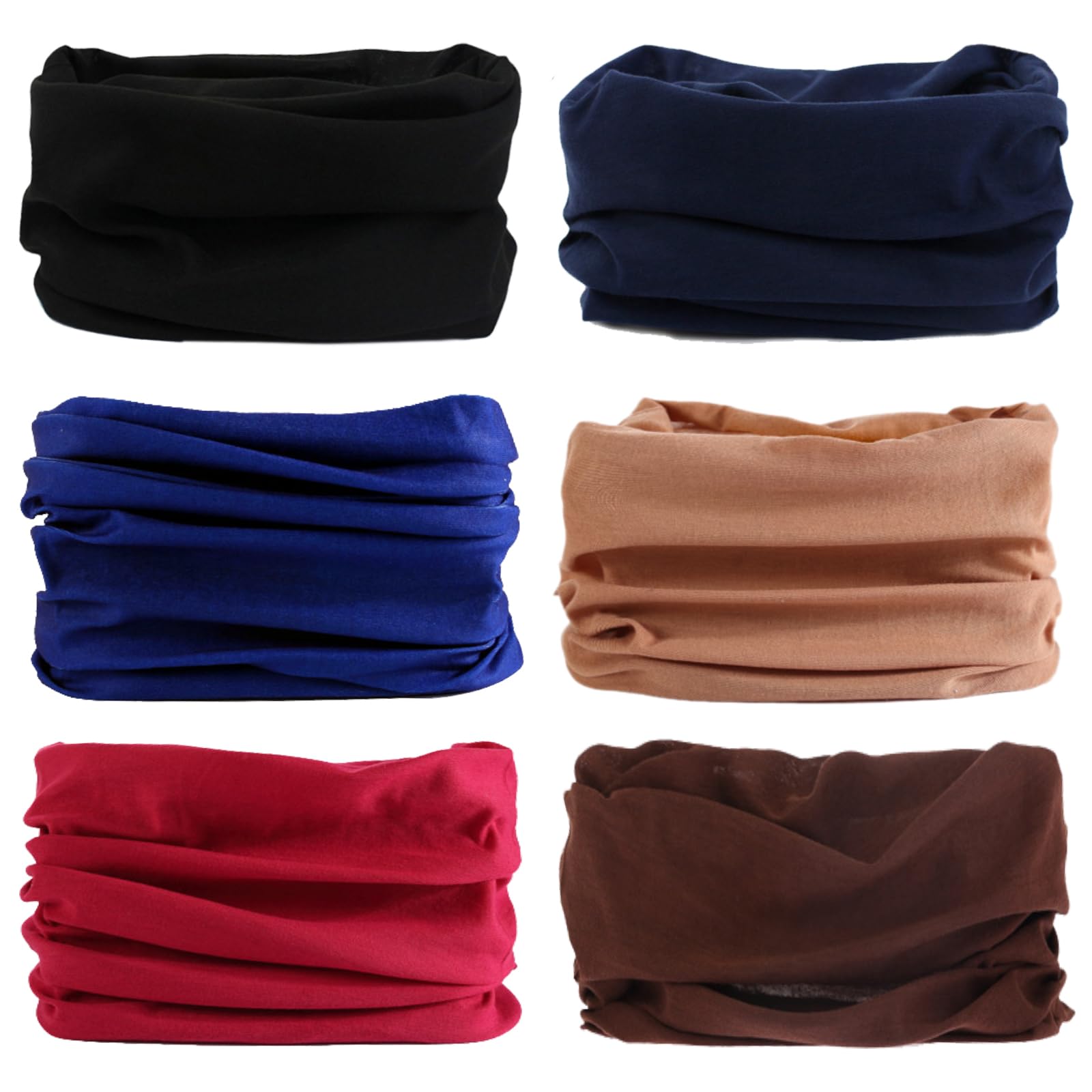 Venswell Neck Gaiter Face Mask Men Women,Seamless Bandana Rave Face Cover Scarf Mask,Balaclava,Headband, Head Wrap,Headwear