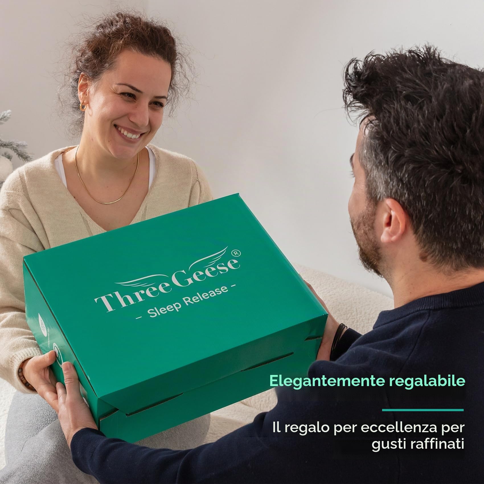 Three Geese Piumino Super King Size, Piumino in Piuma e Piumino d'Oca per Tutto l'Anno 10,5 Tog, Rivestimento 100% Cotone Biologico, Trapunta Super King Size (Bianco)
