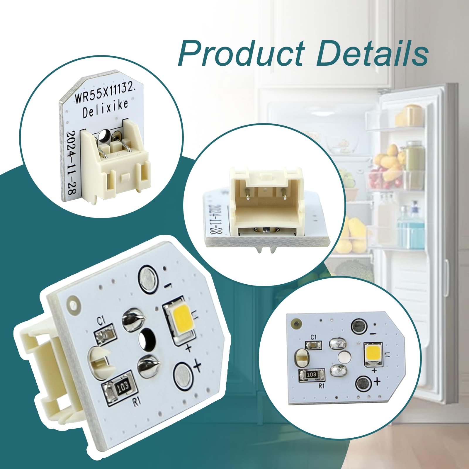 Amazon.com: LED Light Assembly WR55X25754 Fits For GE Refrigerator