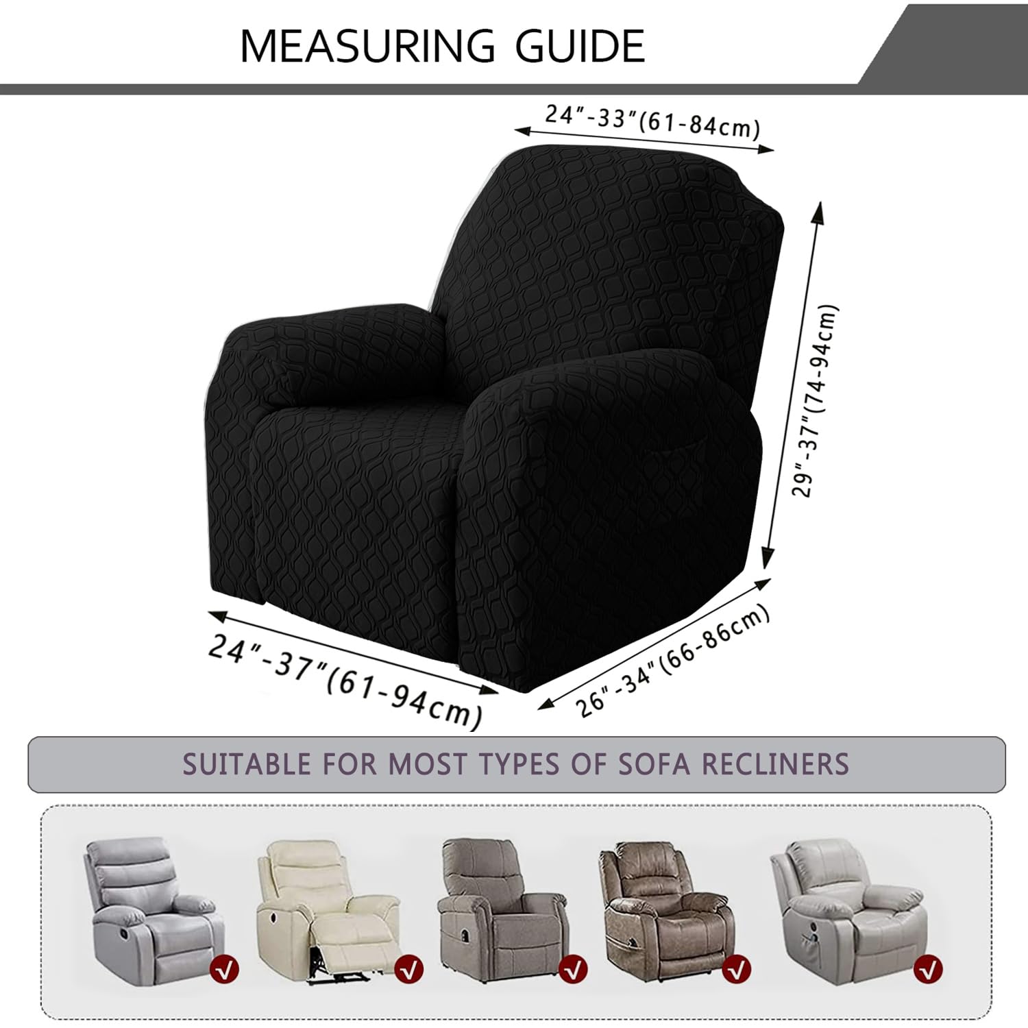 OKUYUK Recliner Chair Cover - Image 4