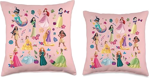 Miniatura 3 de Disney Almohada rosa con estampado mágico de princesa
