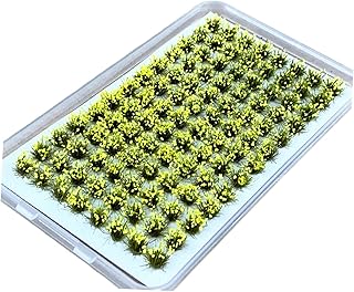 Leisurealeaneag Ramo de flores artificiales en miniatura para decoración, color amarillo claro, 0,4 x 0,6 cm