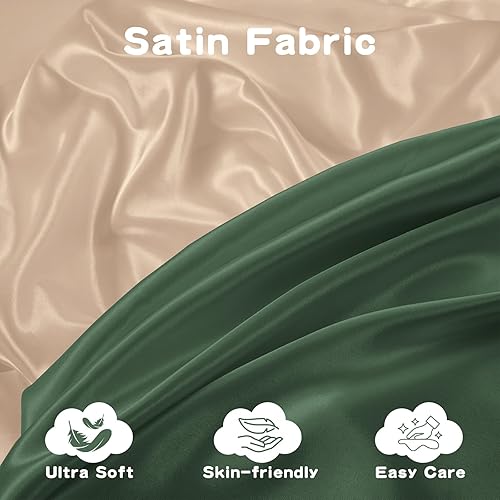 Miniatura 4 de SiinvdaBZX Paquete de 2 fundas para cambiador para bebés, niñas y niños, fundas de satén suaves y sedosas para cambiadores de pañales de 32 x 16