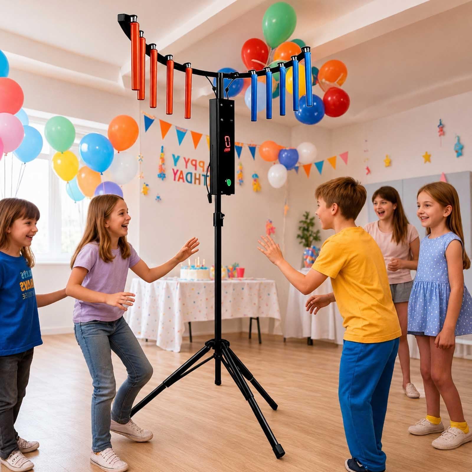 Gioco di Bastoncini per Allenamento dei Riflessi E della Coordinazione Occhio-Mano,Gioco Arcade con 10 Bastoncini da Afferrare,Gioco Interattivo per Team Building Feste in Famiglia Black