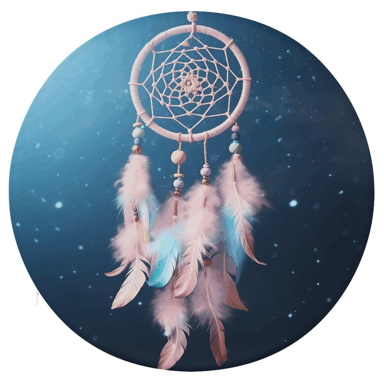 Wsoihfec Style Beautiful Dreamcatcher Seat Cushion Round Chair Pad