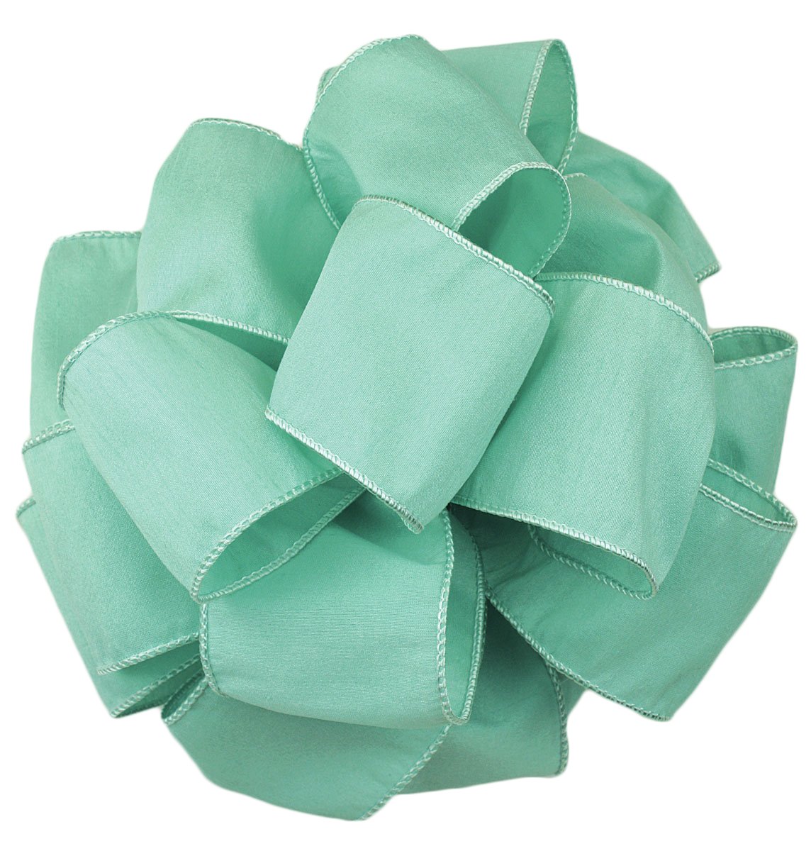 Offray Wired Edge Anisha Craft Ribbon, 2-1/2-Inch Wide by 10-Yard Spool, Aqua