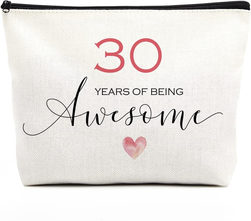 fkovcdy 30th Birthday Gifts for Women: Multipurpose Travel Makeup Bag - Multicolor, Waterproof, Large Capacity