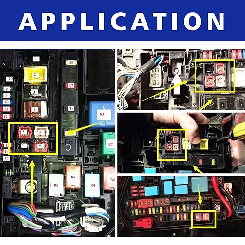 Miniatura 6 de Juego de fusibles surtidos de 36 piezas de combinación automotriz de perfil bajo y alto/STD para camionetas Ford, Chevy/GM, Nissan y Toyota, autos y