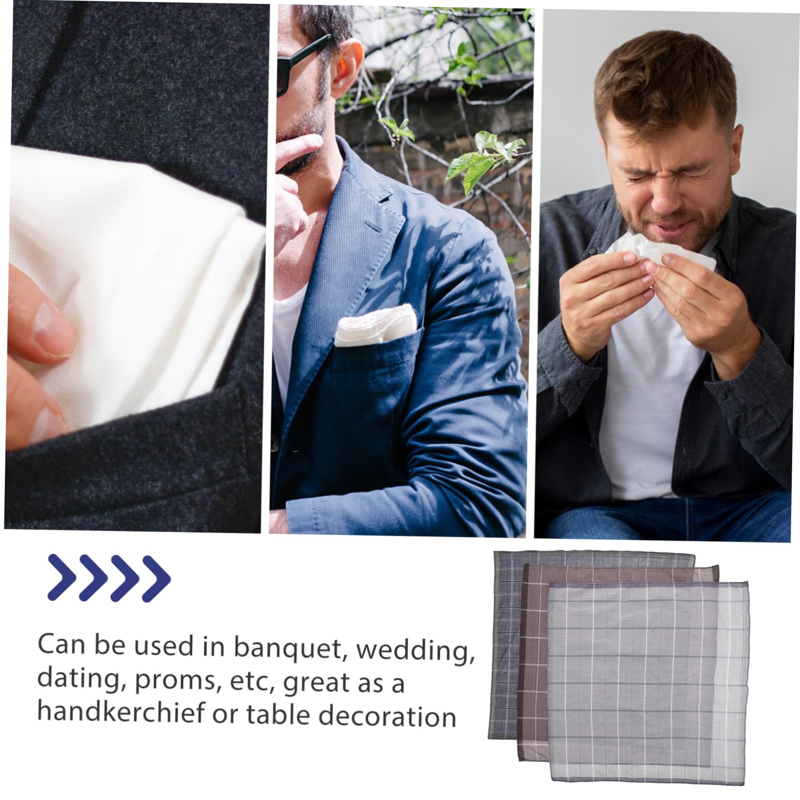 Herrentaschentuch Taschentücher Für Die Dame Einstecktuch Japanisches Taschentuch Königsblaues Bandana Brautduschengeschenk Alte Taschentücher Baumwolle