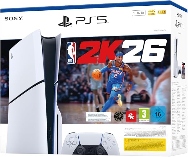 Playstation 5 Console Slim + NBA 2K26 Game - 3