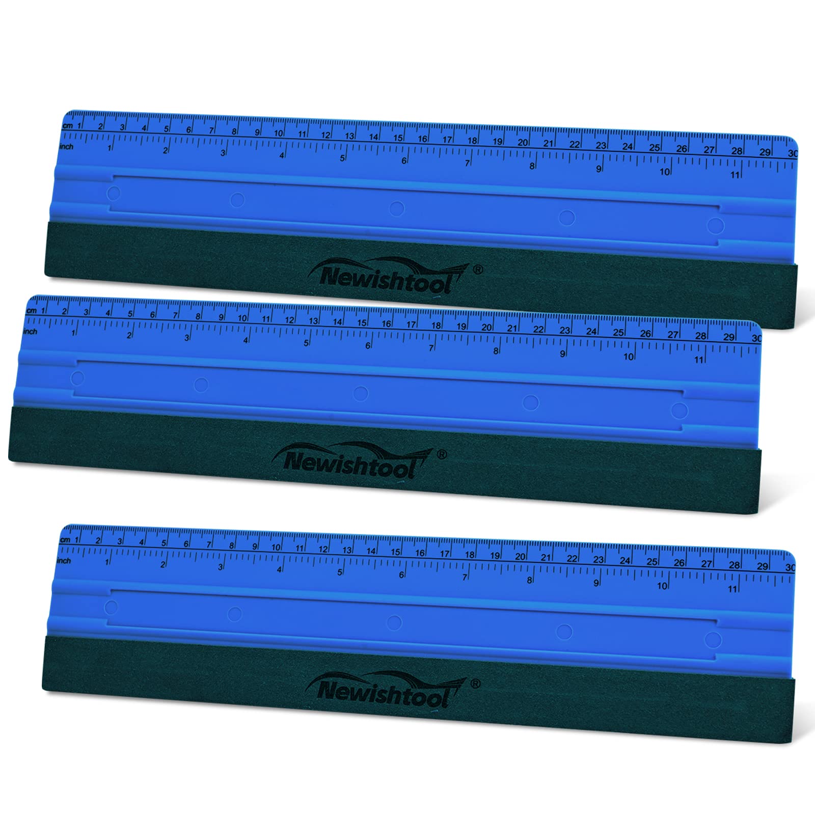 NEWISHTOOL 11.8" Felt Squeegee for Vinyl 29.8cm Big Size Ruler Squeegee Kit