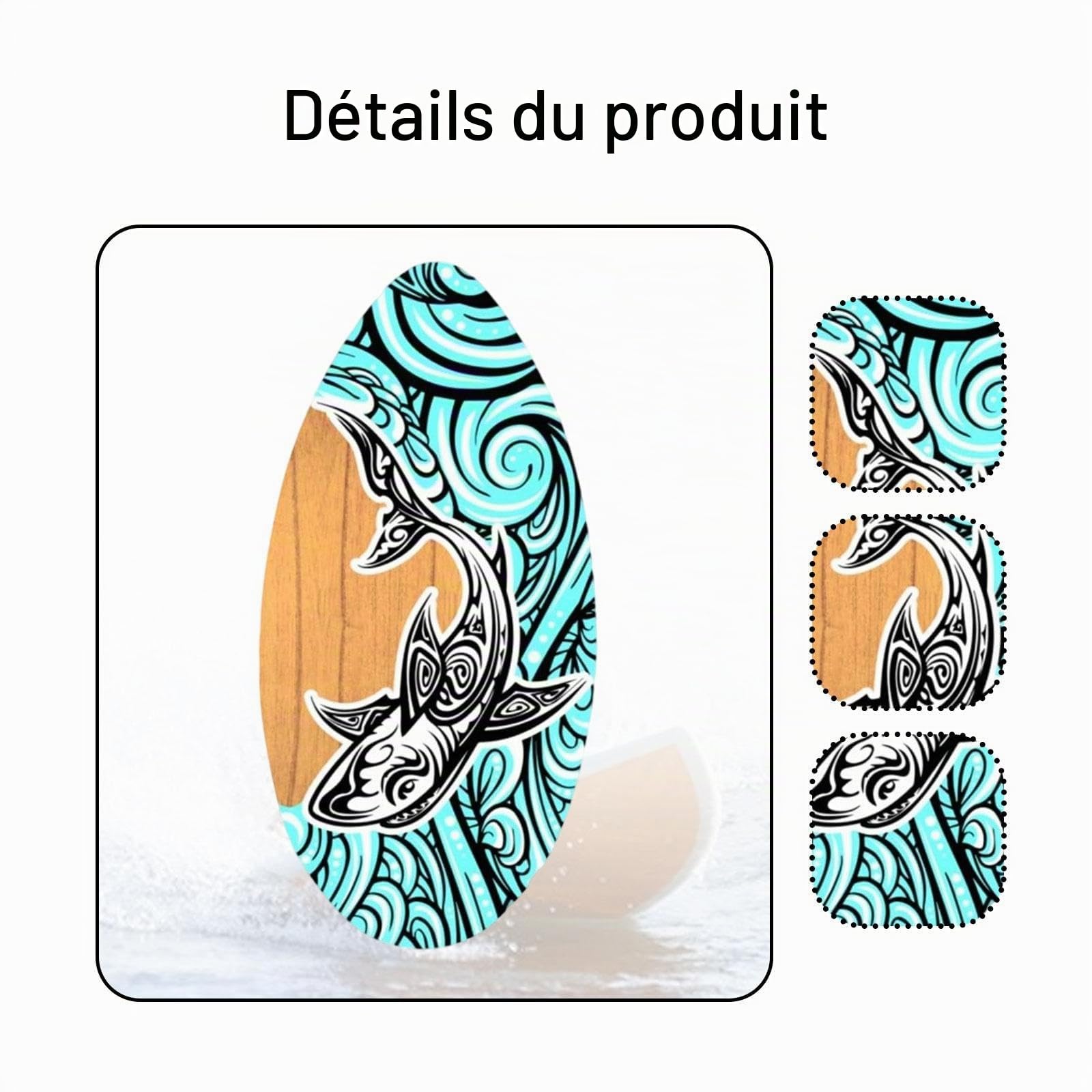 Planche de Surf Debout Skimboard pour Sports Nautiques, Petite Taille, pour Enfants Débutants