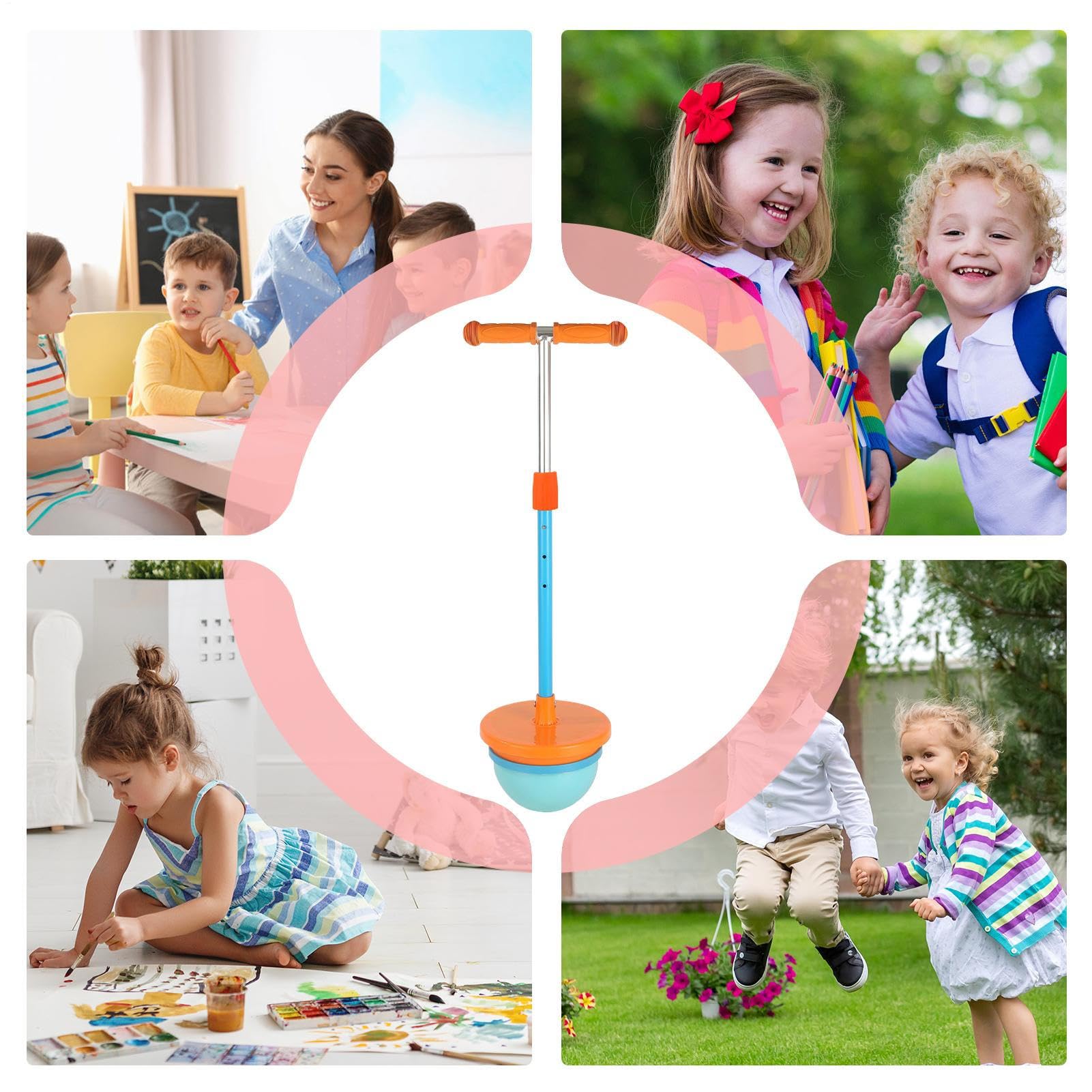 Sprungballs | Balance-Stick mit Griff für Sprünge | Einstellbare Kugel für Outdoor-Spiele - Geschenk Für Draußen Indoor Jungen Mädchen Weihnachten Geburtstag Teen