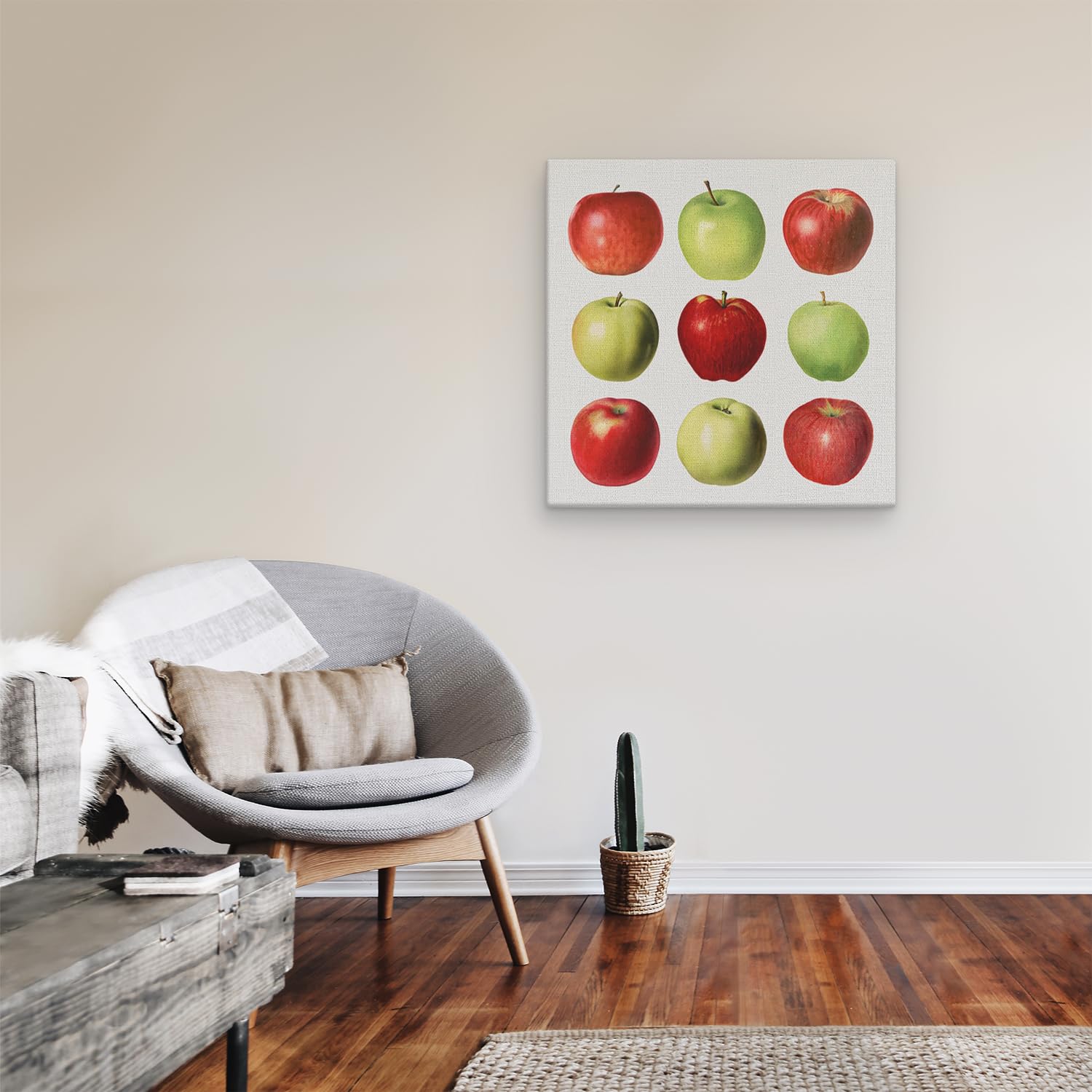 Artaza Cuadros Decoración Salón Modernos Manzanas - 70x70 cm - Cuadros Decorativos Cocina Pared - Decoración Hogar Frutas - Lienzos Salon