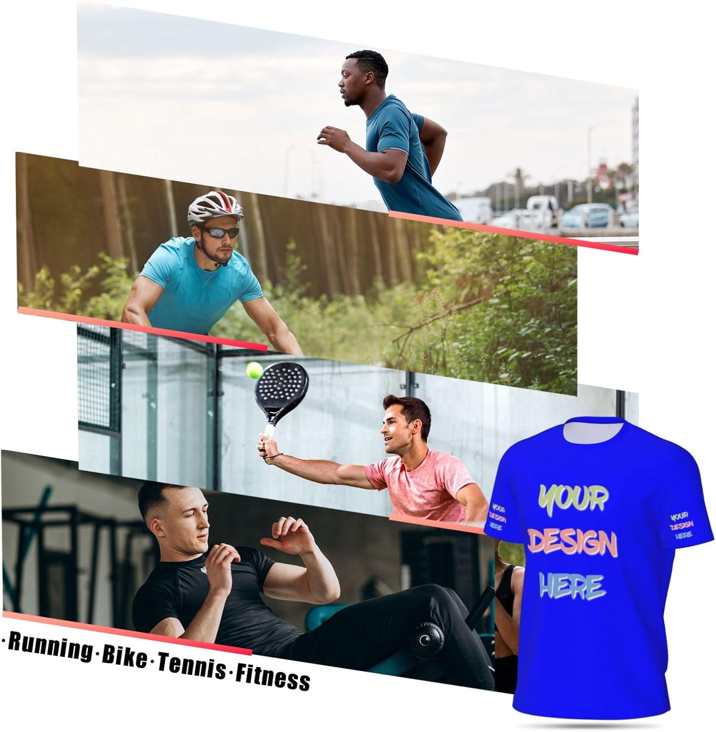 Custom T Shirts for Men Custom Shirt 4-Sided Printing Personalized Tshirts add Logo Text Photo - Image 6