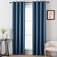 Vista 49 de Pickluc - Paneles de cortinas opacas con ojales, cortinas para bloquear la luz para el dormitorio, aisladas térmicamente, reducción de ruido