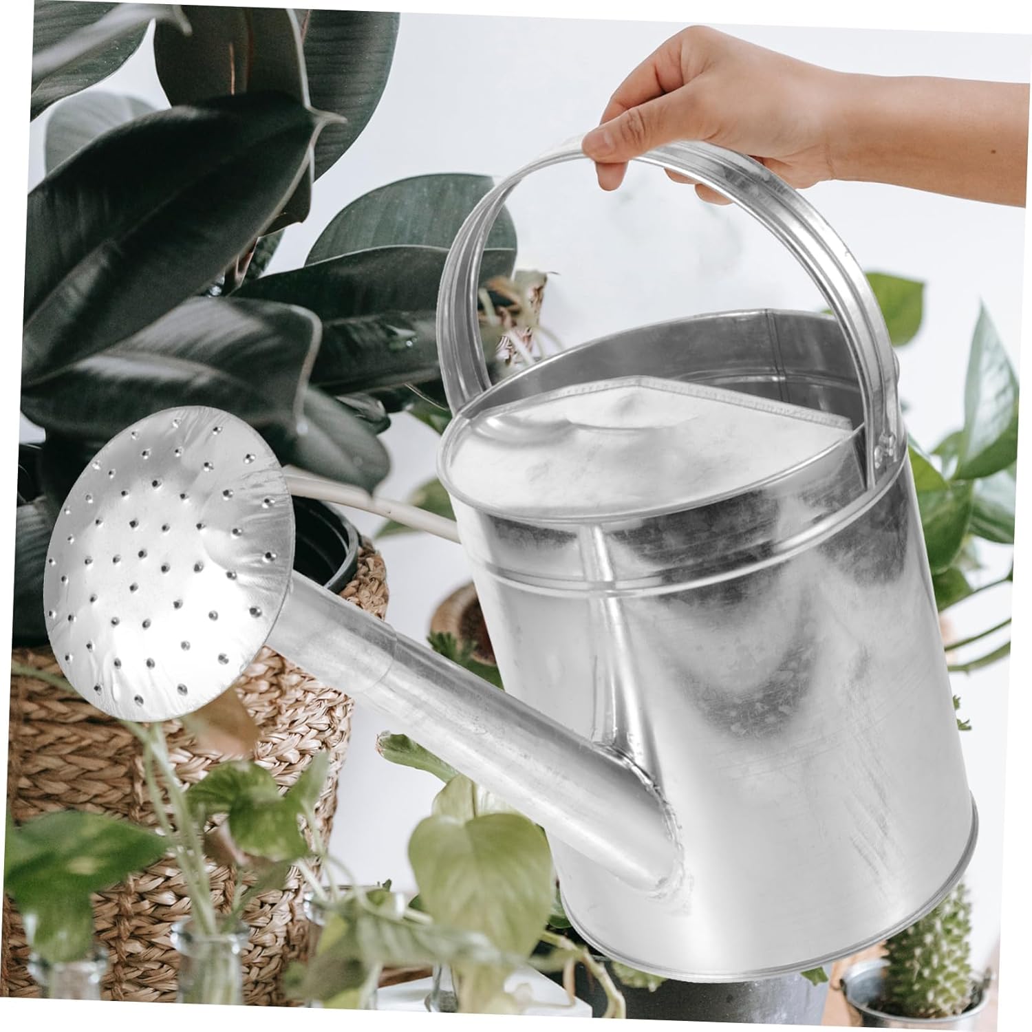 Watering Kettle Watering Flower Supply Gardening Watering can Garden Planting Tool Long spout Watering can Watering Pot Metal Nozzle Garden Supplies Watering can Head Iron sheet/1145