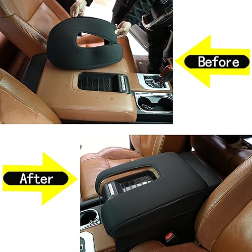 Miniatura 5 de Aunginsy Funda protectora para reposabrazos de consola central compatible con Toyota Tundra 2014-2021, almohadilla para reposabrazos de automóvil,