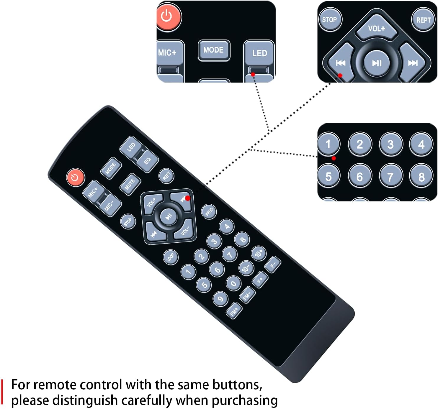 New Replacement Remote Control fit for Gelielim CD Players image 4