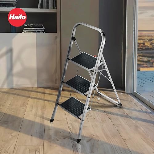 Miniatura 10 de Hailo K30-Model - Taburete de aluminio con capacidad de 330 libras, 2 pasos